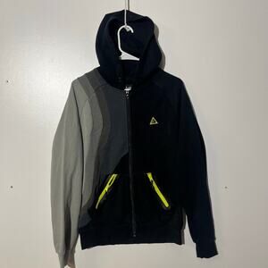 COOKIES Ninety Five Tech Fleece Black/Lime OG Hoodie 1537H3375 Mens Size Small